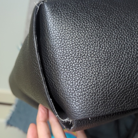 SALE - Chiara Ferretti Black Woven Leather Should Bag large - Picture 3 of 9